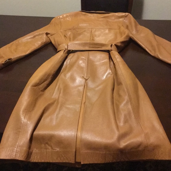 Pertegaz-pile leather trench coat - Picture 3 of 4